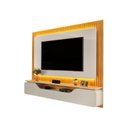 Ver imagem 5 de Estante e Home Theater Ripado para TV até 70 Polegadas com 100% MDF 210cmx180cm Led Treviso Cinza Bali/Cedro