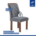 Ver imagem 5 de Mesa Kyra 120CMX90CM 4 Cadeiras Arthus Tampo Smart Plus Vidro Off White