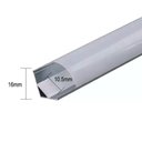 Ver imagem 2 de Difusor Leitoso 2 M Perfil de Sobrepor Cantoneira para Fita LED