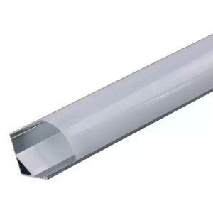 Difusor Leitoso 2 M Perfil de Sobrepor Cantoneira para Fita LED