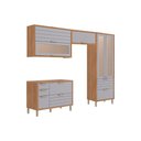 Ver imagem 2 de Kit Modulado 4 Peças Eloise CZ593 Cinamomo/Platina MGM