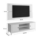 Ver imagem 2 de Rack Painel Ditália P/ Tv até 60 R-902 R-606 Cor:branco