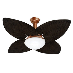 Ventilador de Teto Jet Aspen Venti-delta Cobre 4Pás Rattan Tabaco 110v