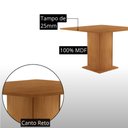Ver imagem 4 de Mesa de Jantar Loren 90cm Tampo MDF Canto Reto Laminado com 4 Cadeiras Lira
