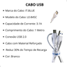 Cabo de Dados Usb Tipo C Reforçado Ultra Rápido - 2