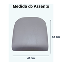 Ver imagem 5 de Kit 6 Cadeira Jantar Moderna Cromada Aço Junco Cozinha Sala