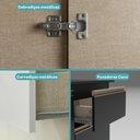 Ver imagem 2 de Armário de Cozinha Completa C Balcão Atlanta Essence Carraro Preto Touch