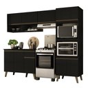 Ver imagem 4 de Armário de Cozinha Completa C Balcão Atlanta Essence Carraro Preto Touch