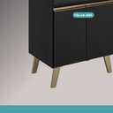 Ver imagem 3 de Armário de Cozinha Completa C Balcão Atlanta Essence Carraro Preto Touch
