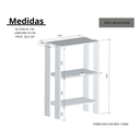 Ver imagem 4 de Estante Baixa Adonai Branca/nogueira