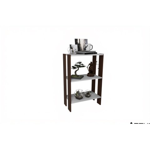 Estante Baixa Adonai Branca/nogueira