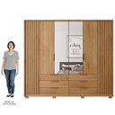 Ver imagem 5 de Guarda Roupa Casal Com 2 Espelhos 6 Portas Martin C01 Buriti - Mpozenato