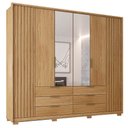 Ver imagem 1 de Guarda Roupa Casal Com 2 Espelhos 6 Portas Martin C01 Buriti - Mpozenato