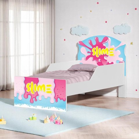 Cama Infantil Tick Slime Menina com Colchão