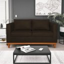 Ver imagem 1 de Sofá 3 Lugares Europa 180 cm Estilo Conforto e Elegância Corano Marrom - ADJ Decor