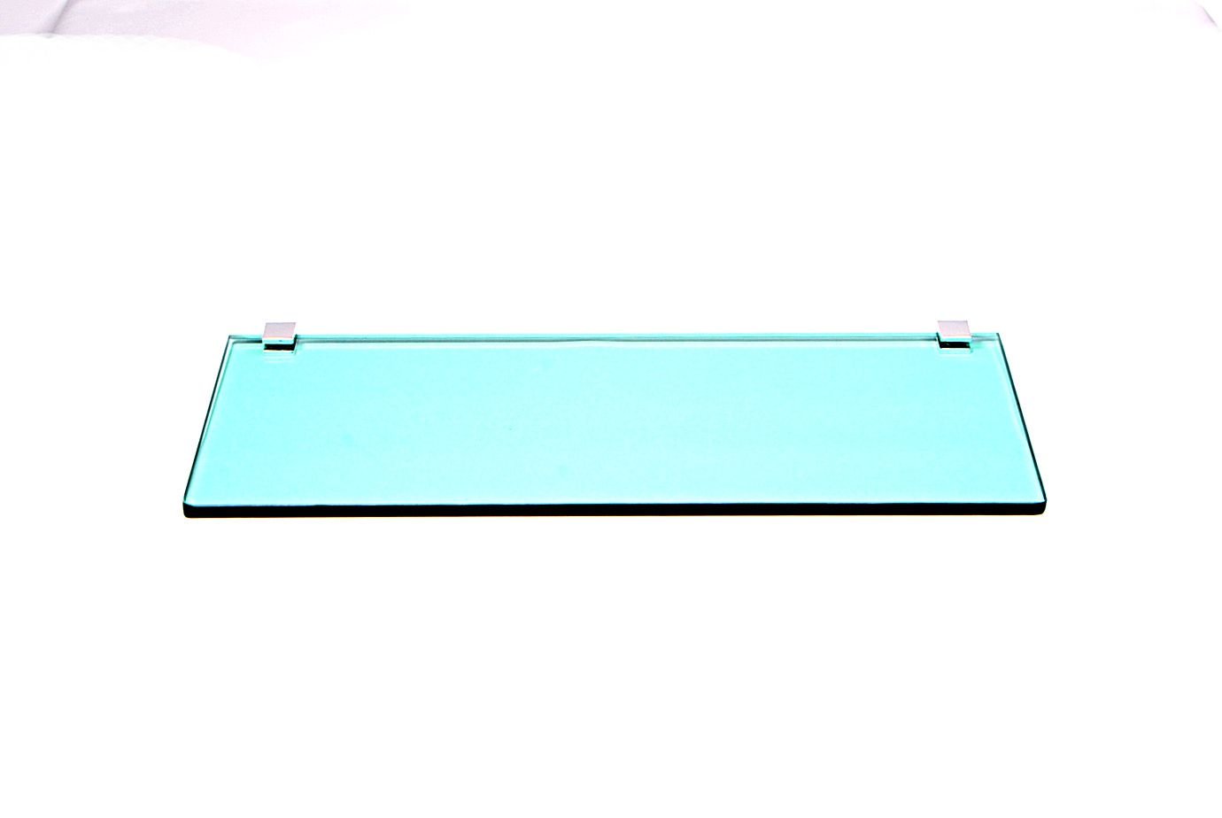Porta Shampoo Reto em Vidro Verde Lapidado - Aquabox - 40cmx14cmx8mm - 1
