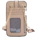Ver imagem 3 de Bolsa Chenson Tira Colo Feminina Porta Celular Un Natural