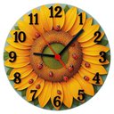 Ver imagem 1 de Relógio de Parede - Girassol -efeito 3d -25x25x2cm