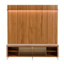 Ver imagem 6 de Rack com Painel para TV até 85 Polegadas Vidro Reflecta 100% MDF com LED Lincoln Float 215cm Canella
