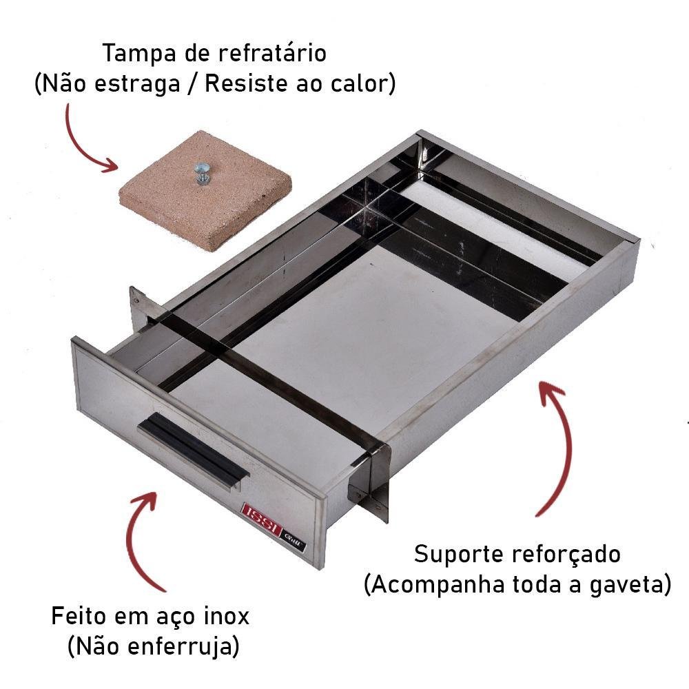 Gaveta Cinzeiro para Churrasqueira Issi Grill - 2