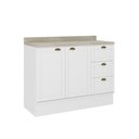 Ver imagem 1 de Balcão de Cozinha 120cm Mdf 2 Portas 3 Gavetas Milla Móveis Carraro