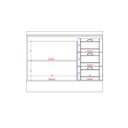 Ver imagem 7 de Balcão de Cozinha 120cm Mdf 2 Portas 3 Gavetas Milla Móveis Carraro
