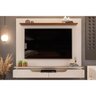 Home P/ Tv até 60 Pol Levi C/ Prateleiras 160x146cm Off White/freijó - Dj Móveis - 1