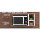 Ver imagem 2 de Módulo Microondas Cozinha Suporte Nicho p/Microondas 80x44cm