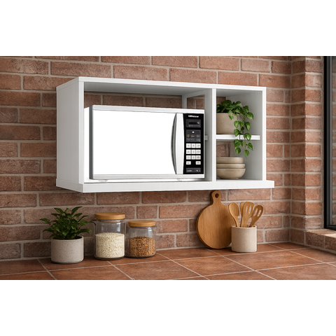 Módulo Microondas Cozinha Suporte Nicho p/Microondas 80x44cm