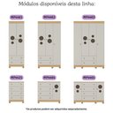 Ver imagem 7 de Berço Americano 3 em 1 com Cômoda 2 Portas 4 Gavetas Bombom Multimóveis Mp4712