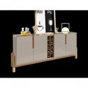 Ver imagem 3 de Buffet 4 Portas C- Prateleiras Lizz 1,90 Off-white-cedro