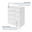 Ver imagem 7 de Cômoda 4 Gavetas Baião 