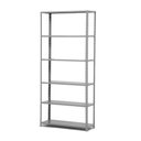 Ver imagem 1 de Estante Leve de Aço 6 Prateleiras Cinza 198x91x40 Cm - Sa
