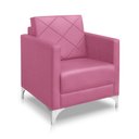 Ver imagem 3 de Kit 2 Poltrona Helena Decorativa Clinica e Recepção:rosa