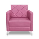 Ver imagem 2 de Kit 2 Poltrona Helena Decorativa Clinica e Recepção:rosa