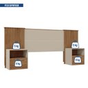 Ver imagem 4 de Cabeceira Casal Extensível 2 Mesas com Gaveta Lucius 