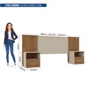 Ver imagem 5 de Cabeceira Casal Extensível 2 Mesas com Gaveta Lucius 