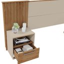 Ver imagem 7 de Cabeceira Casal Extensível 2 Mesas com Gaveta Lucius 