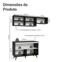 Ver imagem 4 de Armário de Cozinha Compacta 190cm Preto Reims Madesa 09