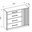 Ver imagem 3 de Cômoda 4 Gavetas 1 Porta Palacius Caemmun