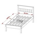 Ver imagem 7 de Cama Solteiro Cm8006 Amendoa Branco Tecno Mobili