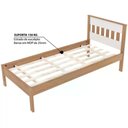 Ver imagem 6 de Cama Solteiro Cm8006 Amendoa Branco Tecno Mobili