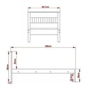Ver imagem 5 de Cama Solteiro Cm8006 Amendoa Branco Tecno Mobili