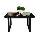 Ver imagem 2 de Mesa De Centro Lateral De Apoio Para Sala Estar Square Preto Laca
