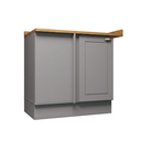 Ver imagem 1 de Balcão Canto Reto 1 Porta Americana Henn com Tampo Mdf Americana Henn 94 Cm