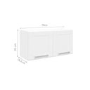 Ver imagem 6 de Kit de Cozinha Modulada 4 Peças Múltipla (2 Armários + 1 Balcão + 1 Paneleiro) C4p80 Branco/