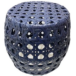 Puff Bahamas Colmeia - Decoração, Jardim, Banco, Seat Garden, Área - Azul Marinho - 1