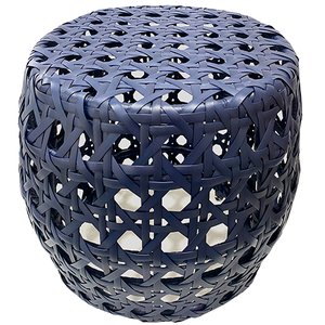 Puff Bahamas Colmeia - Decoração, Jardim, Banco, Seat Garden, Área - Azul Marinho