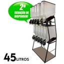 Ver imagem 4 de Dispenser 10 Módulos 45 Litros ou 20 Kilos Armazenamento Ração Grãos Cereais Graviton Dispenser