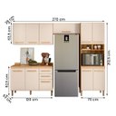 Ver imagem 2 de Conjunto de Cozinha Ayla Modulado com 11 Portas e 2 Gavetas